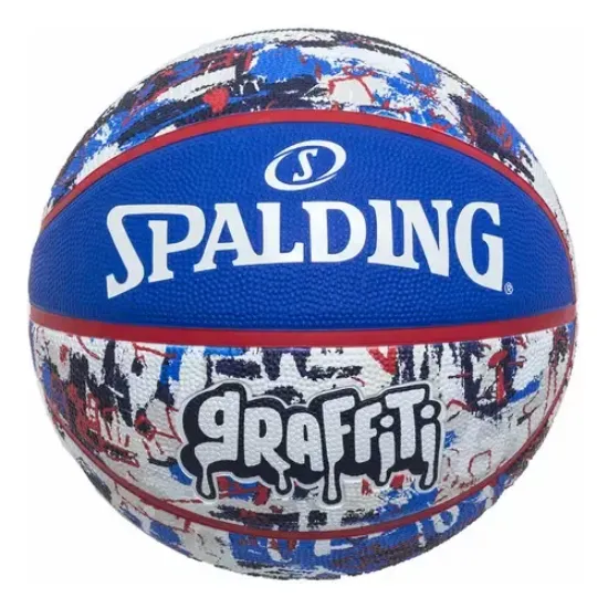 Imagen de Pelota Spalding Graffiti Basketball Azul/Blanco
