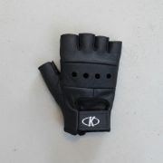 Imagen de Guantes Para Pesas Cuero Fitness Entrenamiento - Negro - Lisa - M