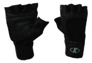 Imagen de Guantes Para Pesas Con Muñequera - Negro - Lisa - M