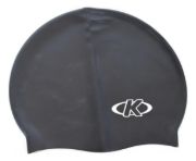 Imagen de Gorra Natacion Piscina Niño Adulto 100% Silicona  - Negro - Liso - M