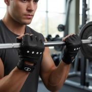Imagen de Guantes Para Pesas Cuero Fitness Entrenamiento - Negro - Lisa - XXL