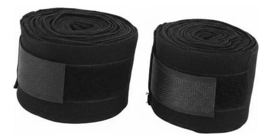 Imagen de Venda Boxeo Con Velcro 3mts - Negro