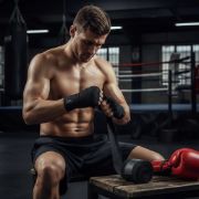Imagen de Venda Boxeo Con Velcro 3mts - Negro