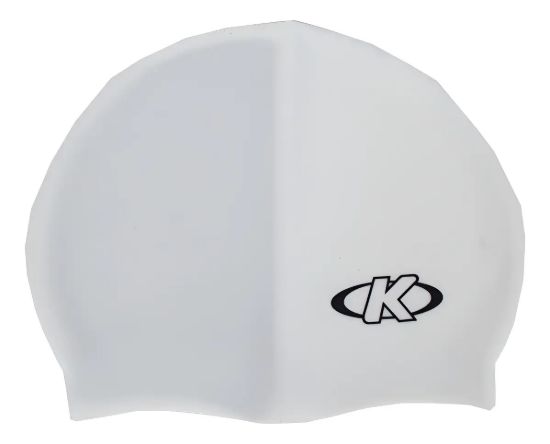 Imagen de Gorra Natacion Piscina Niño Adulto 100% Silicona  - Blanco - Liso - M