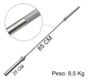 Imagen de Barra Recta Olímpica 1.50mts Metal Cromada
