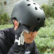 Imagen de Casco Protección Skate Con Anillo Ajustable - Negro - Unico