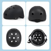 Imagen de Casco Protección Skate Con Anillo Ajustable - Negro - Unico