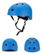 Imagen de Casco Protección Skate Con Anillo Ajustable - Azul - Unico