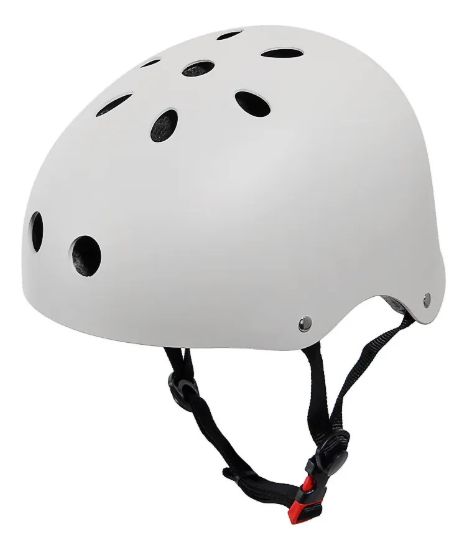 Imagen de Casco Protección Skate Con Anillo Ajustable - Blanco - L