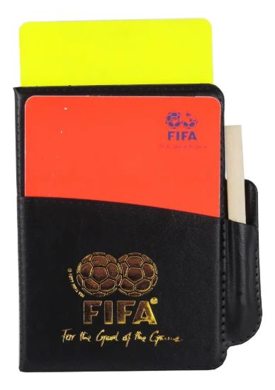 Imagen de Tarjetero Fifa Tarjeta Amarilla Y Roja Árbitro