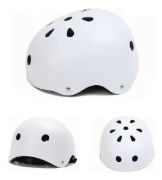 Imagen de Casco Protección Skate Con Anillo Ajustable - Blanco - L