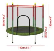 Imagen de Cama Elástica 1.40mts Rojo Negro