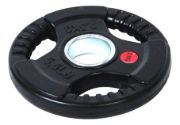 Imagen de Disco Olimpico Hierro Engomado C/agarres 5kg Negro