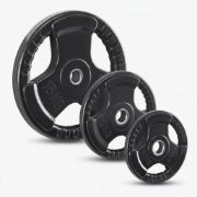Imagen de Disco Olimpico Hierro Engomado C/agarres 5kg Negro
