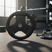 Imagen de Disco Olimpico Hierro Engomado C/agarres 5kg Negro
