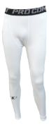 Imagen de Calza Térmica Unisex Knexsport - Blanco - Lisa - XXS