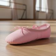 Imagen de Zapatilla Ballet Lona Media Punta  - Rosa claro - 35 UY