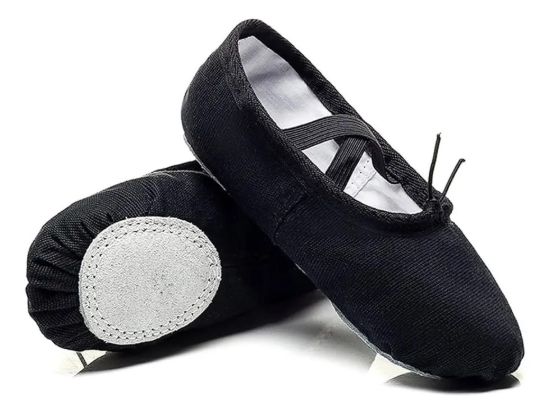 Imagen de Zapatilla Ballet Lona Media Punta  - Negro - 31 UY