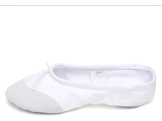 Imagen de Zapatilla Ballet Lona Media Punta  - Blanco - 29 UY