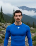 Imagen de Camiseta Térmica Larga Knex Sport Adulto Hombre - Azul - XXL