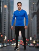 Imagen de Camiseta Térmica Larga Knex Sport Adulto Hombre - Azul - XXL