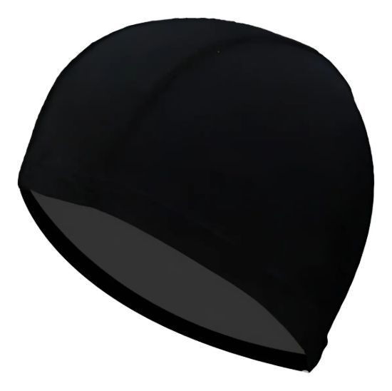 Imagen de Gorra Natacion Piscina Lycra Unisex No Aprieta  - Negro - Lisas - Universal