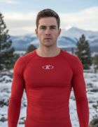 Imagen de Camiseta Térmica Larga Knex Sport Adulto Hombre - Rojo - XXS