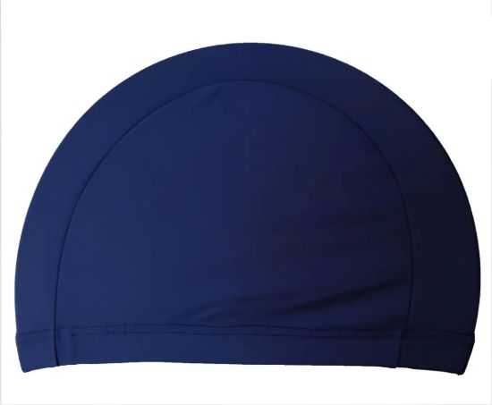Imagen de Gorra Natacion Piscina Lycra Unisex No Aprieta  - Azul oscuro - Lisa - Universal