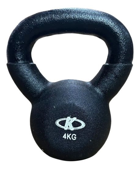 Imagen de Pesa Rusa Hierro Engomado Ketlle Bell 8 Kg  - Negro