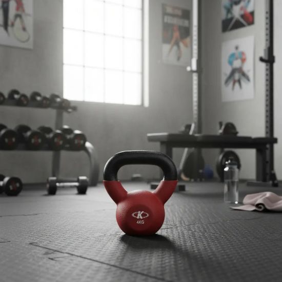 Imagen de Pesa Rusa Hierro Engomado Ketlle Bell 8 Kg 
