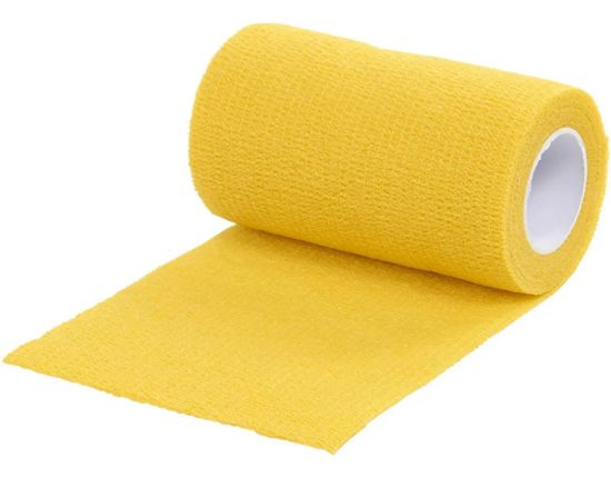 Imagen de Venda Semi Elastica Adhesiva Pack 12 Tipo Coban  - Amarillo