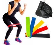 Imagen de Kit Set Mini Banda Circulares X 5 Densidades + Bolso  Negro