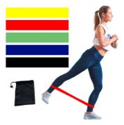 Imagen de Kit Set Mini Banda Circulares X 5 Densidades + Bolso  Negro