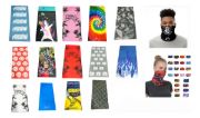 Imagen de Bandana Cuello Buff Termico Pañuelo X 10 Unidades  Negro Liso