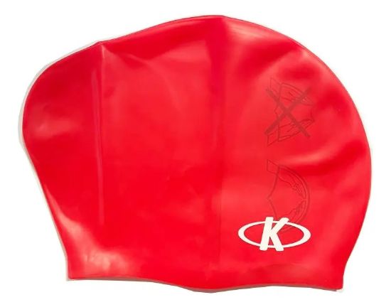 Imagen de Gorra De Natación Knex Sport Para Pelo Largo - Rojo - Lisa - No aplica
