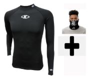 Imagen de Remera Termica Camiseta Con Cuello + Cuello Booff Knex  - Negro - XL