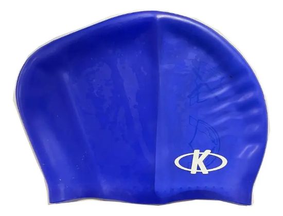 Imagen de Gorra De Natación Knex Sport Para Pelo Largo - Azul - Lisa - No Aplica