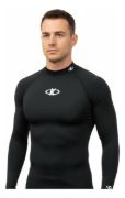 Imagen de Remera Termica Camiseta Con Cuello - Negro - S