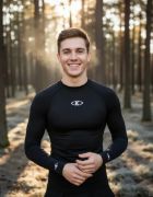 Imagen de Remera Termica Camiseta Con Cuello - Negro - S