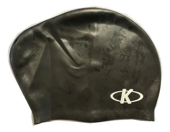 Imagen de Gorra De Natación Knex Sport Para Pelo Largo - Negro - Lisa - No Aplica