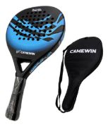 Imagen de Camewin Cm500 2025 Paleta Padel Carbono + Funda Elite Azul