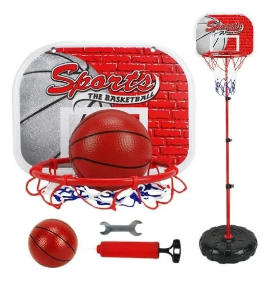 Imagen de Tablero + Aro Basket Con Pie Niños Altura 1.50 Mts 