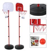 Imagen de Tablero + Aro Basket Con Pie Niños Altura 1.50 Mts 