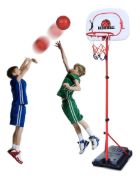 Imagen de Tablero + Aro Basket Con Pie Niños Altura 2.01 Mts 