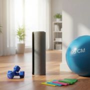 Imagen de Kit Entrenamiento Pilates Yoga Funcional Fitness N2 Azul