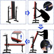 Imagen de Banco Pecho Con Inclinacion + Soporte Barras Atlas Sport