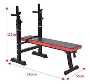 Imagen de Banco Pecho Con Inclinacion + Soporte Barras Atlas Sport