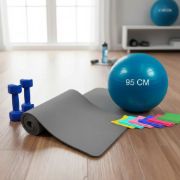 Imagen de Kit Entrenamiento Pilates Yoga Funcional Fitness N2 Azul