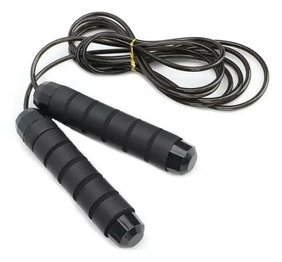 Imagen de Cuerda Para Saltar Con Peso Crossfit Fitness Negro