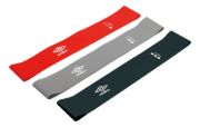 Imagen de Set 3 Mini Bandas Elasticas Diferentes Densidades Umbro Rojo
